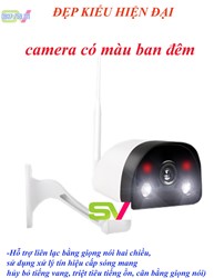 Hình ảnh của Camera NGOÀI TRỜI CÓ MÀU BAN ĐÊM đàm thoại 2 chiều  giám sát trẻ em,người già, nhà cửa độ phân giải 2MP